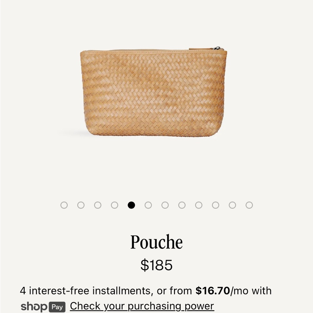 Tan Woven Women's Bag from Bembien - Picture 8 of 12